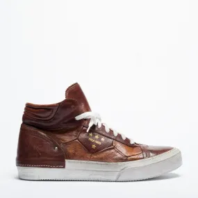 Mundialito Cold high cuoio urban sneaker