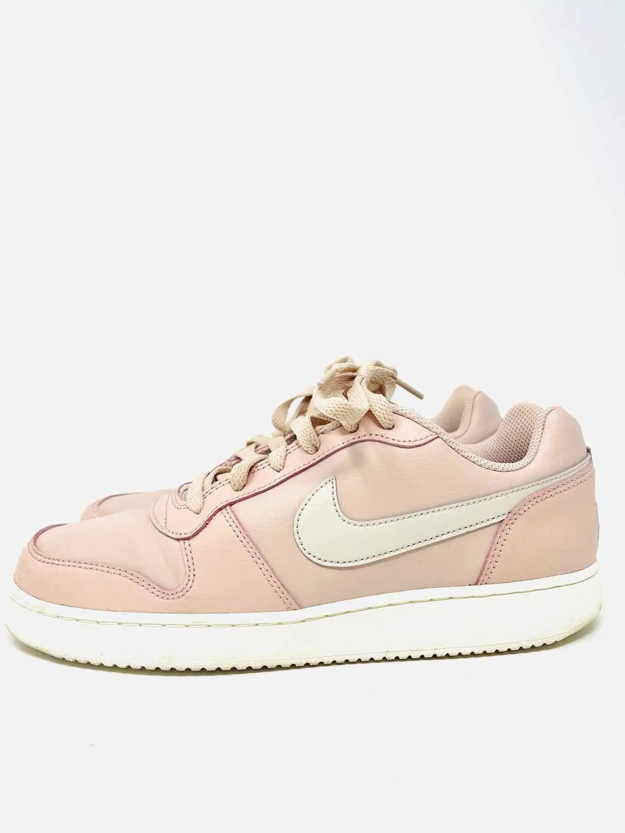 Nike Size 9.5 Blush Lace-Up Leather Shoes Sneakers