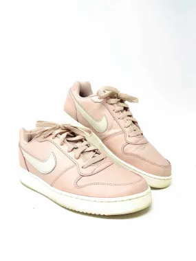 Nike Size 9.5 Blush Lace-Up Leather Shoes Sneakers