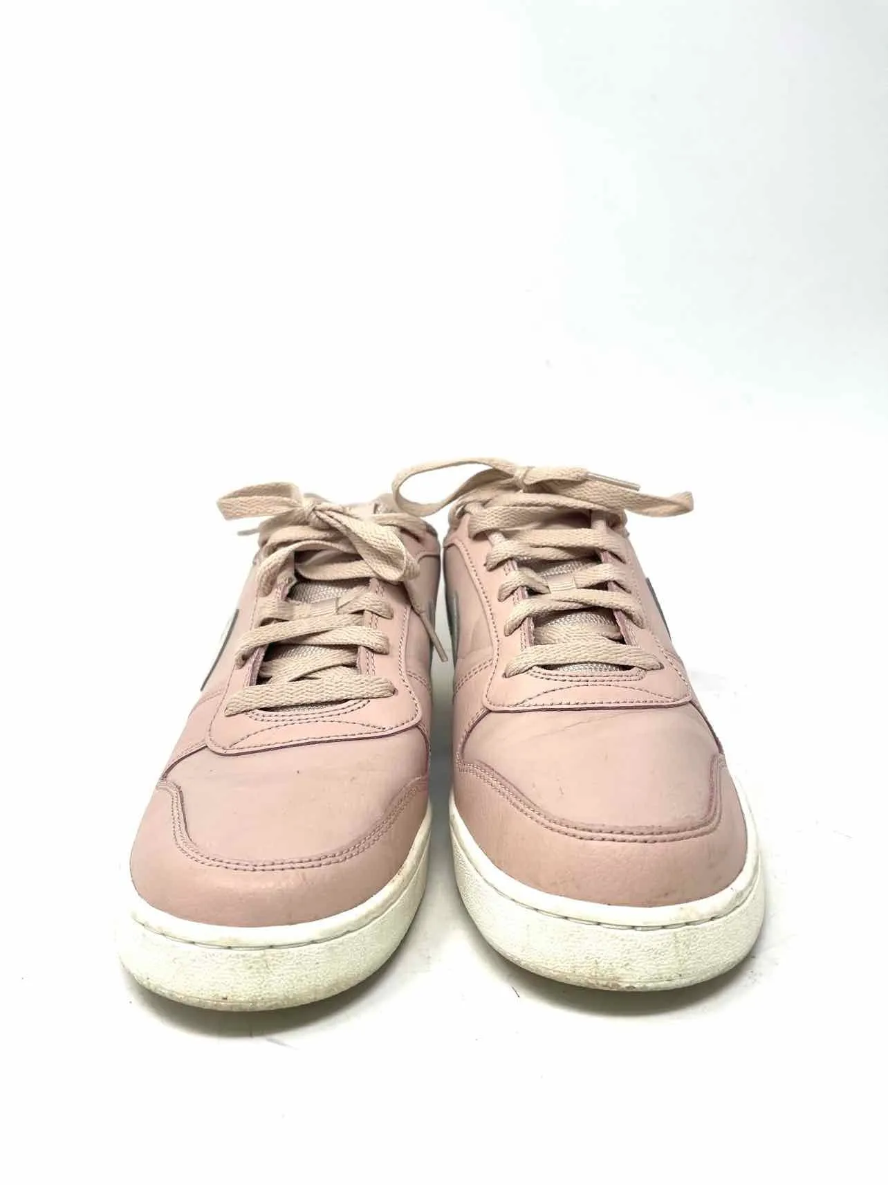 Nike Size 9.5 Blush Lace-Up Leather Shoes Sneakers