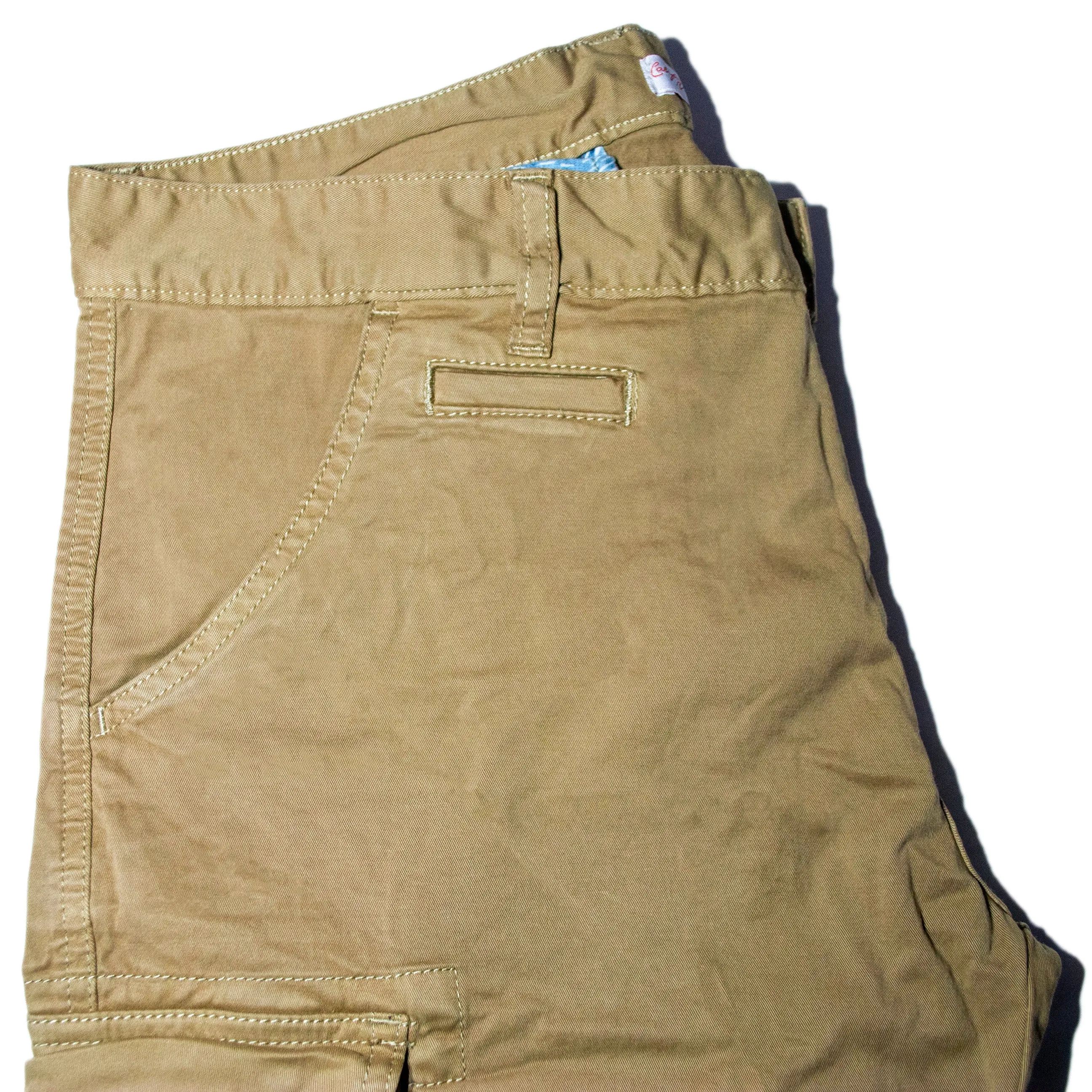 Pantaloni Cargo con polsino Col.Beige