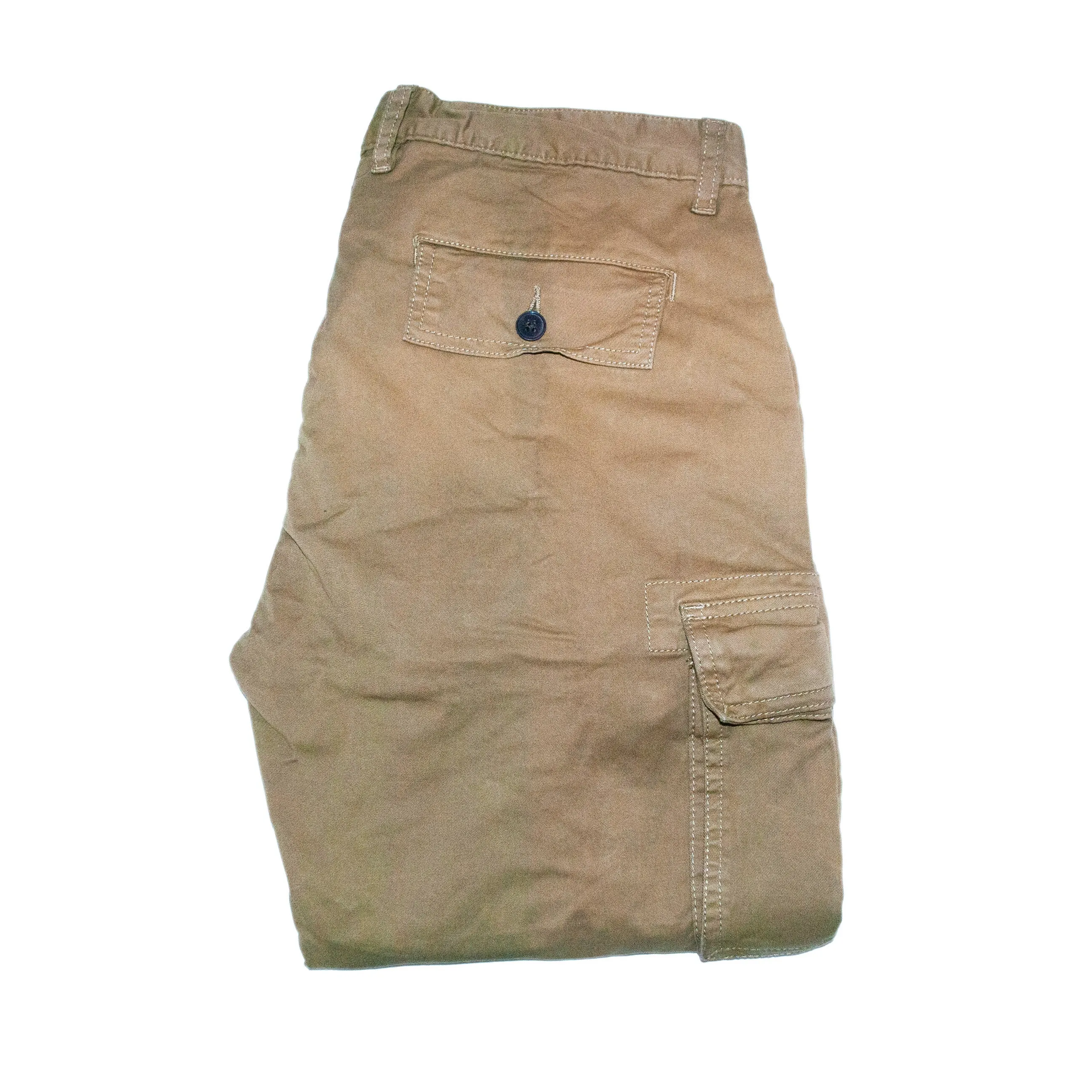 Pantaloni Cargo con polsino Col.Beige