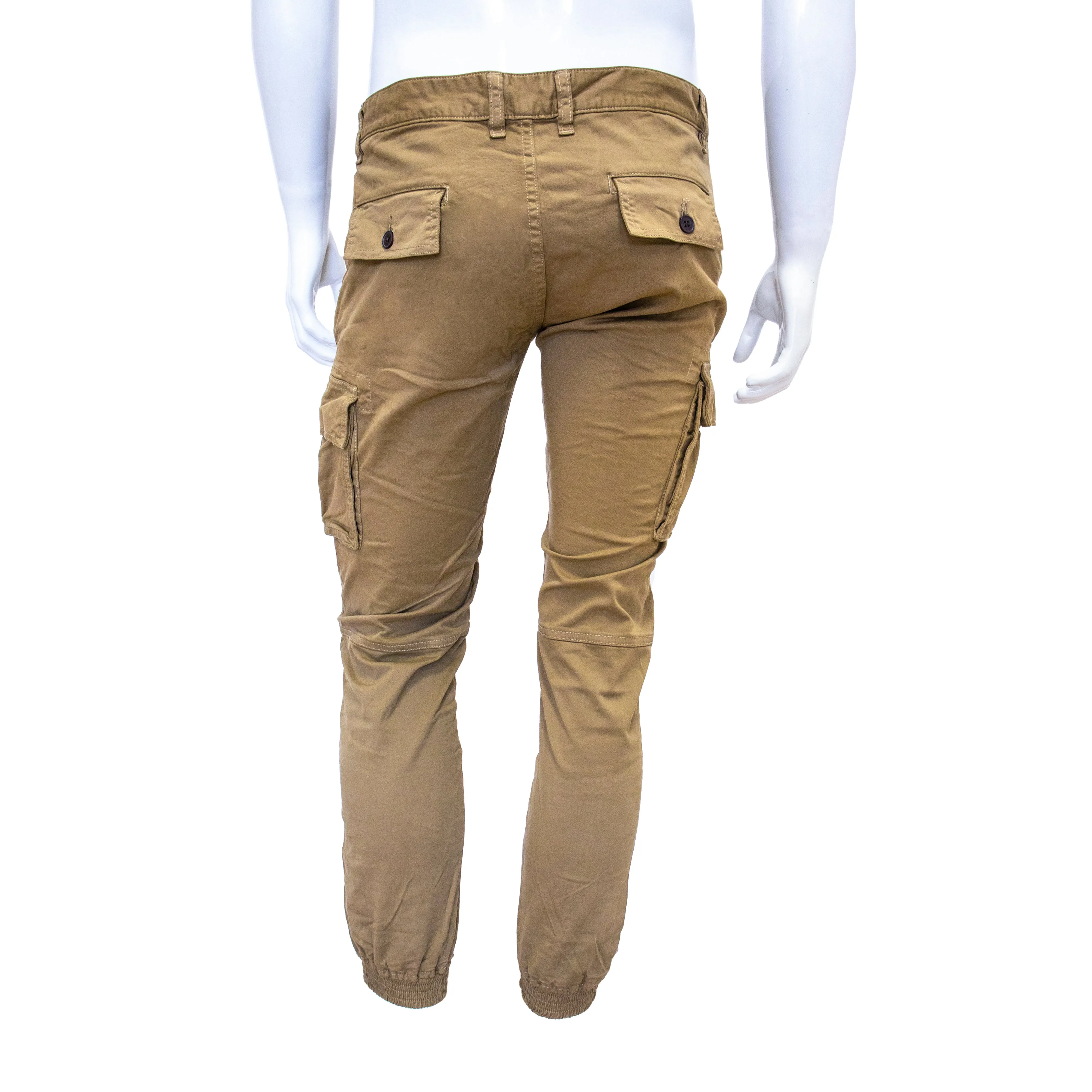 Pantaloni Cargo con polsino Col.Beige