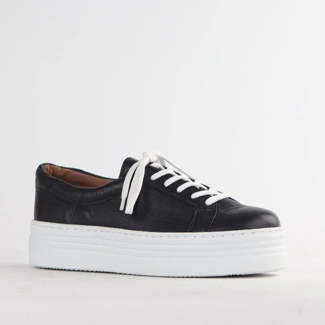 Platform Sneaker in Black - 12025