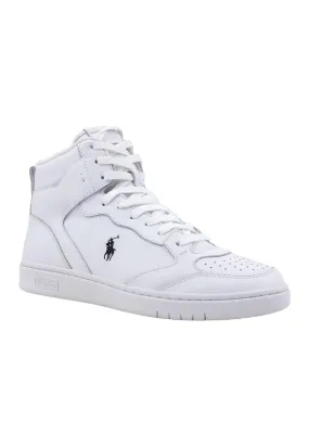 POLO RALPH LAUREN Sneaker Basket Hi Sneaker Uomo White Black 809877680001