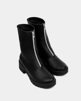 PRE-ORDER Vegan Cyber Boots Black cactus leather ankle boots by Bohema