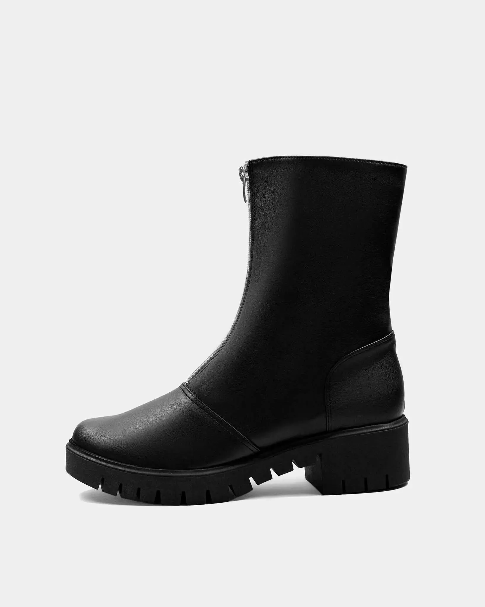 PRE-ORDER Vegan Cyber Boots Black cactus leather ankle boots by Bohema