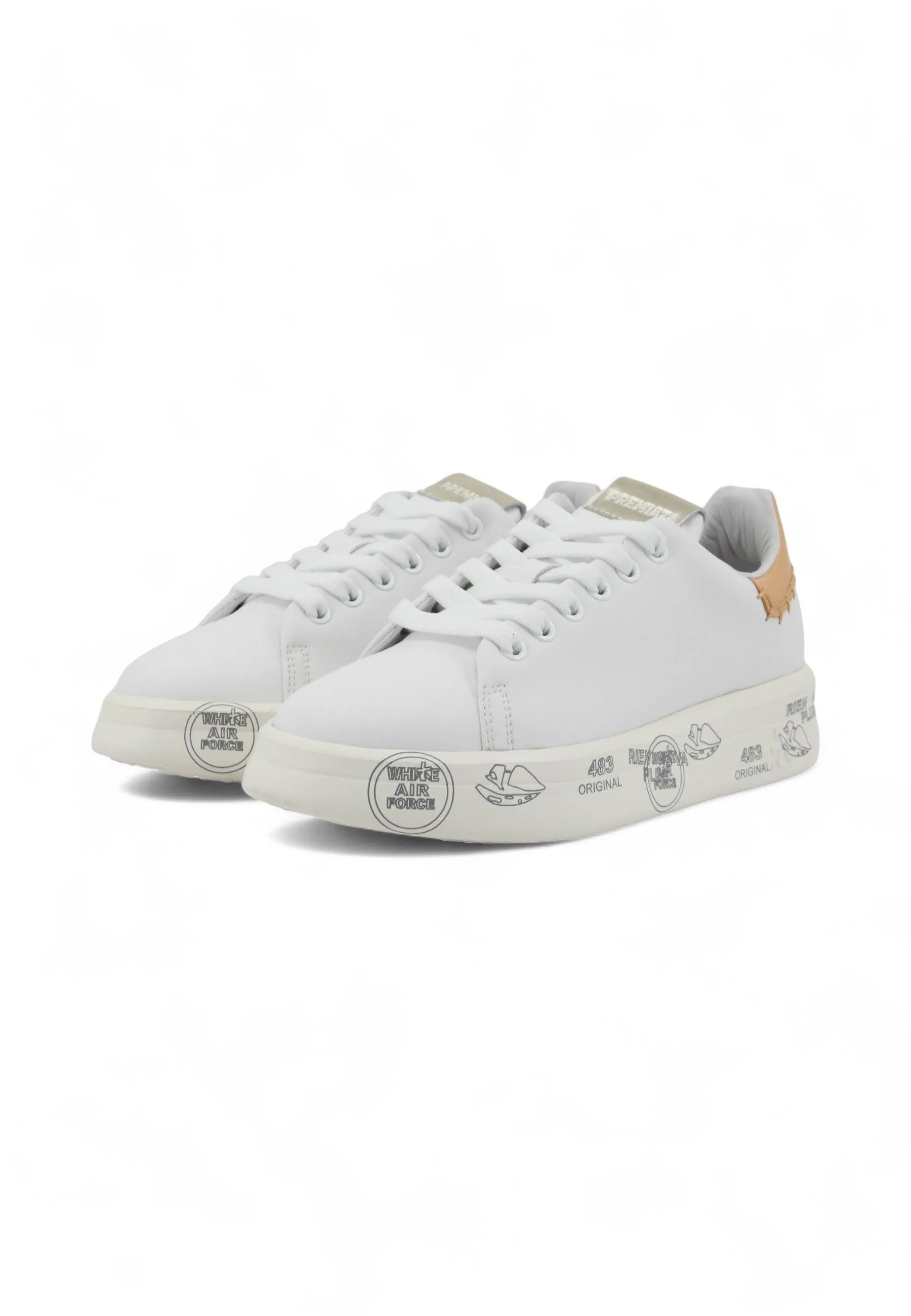 PREMIATA Sneaker Donna White BELLE-6711