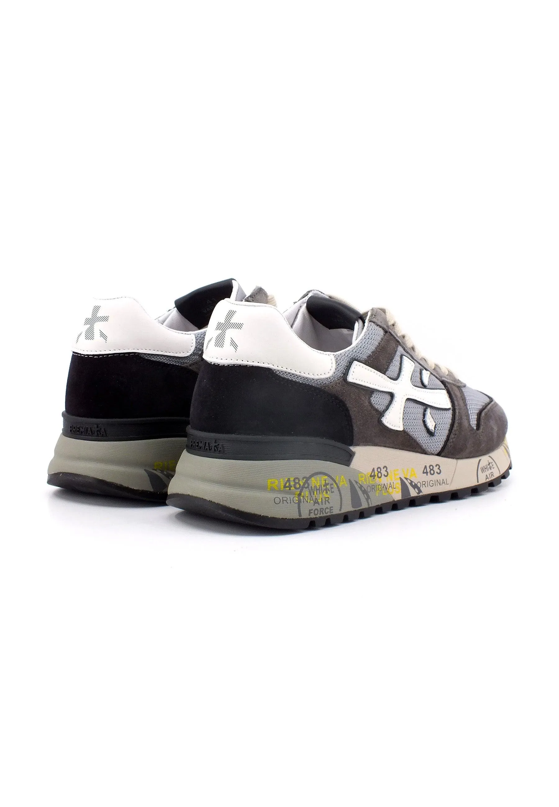 PREMIATA Sneaker Uomo Black Grey MICK-5894