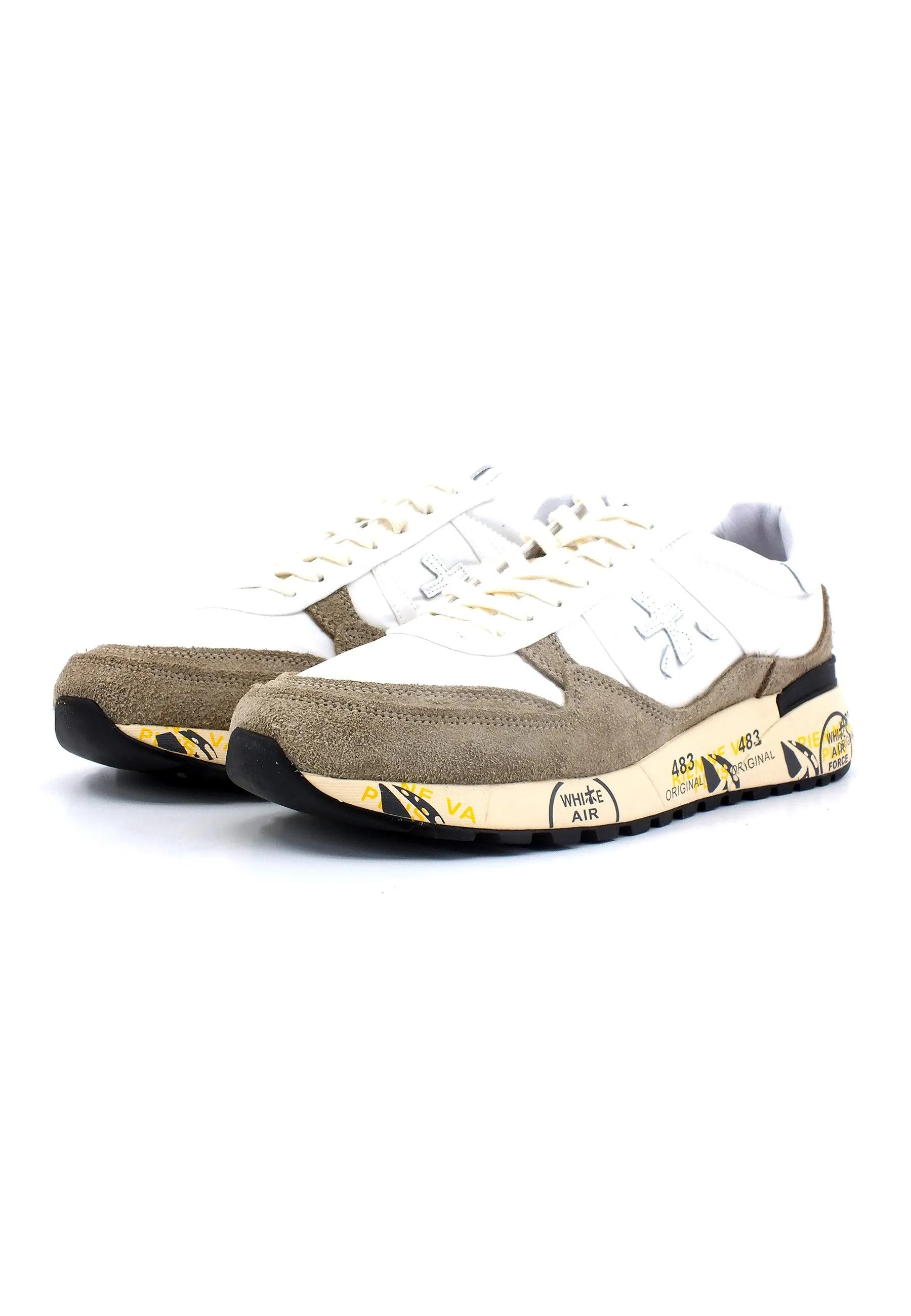 PREMIATA Sneaker Uomo White Taupe LANDECK-6406