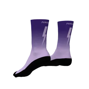 Pro 6" Sock - Purple Bolts