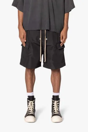 Rave Double Cargo Shorts - Black