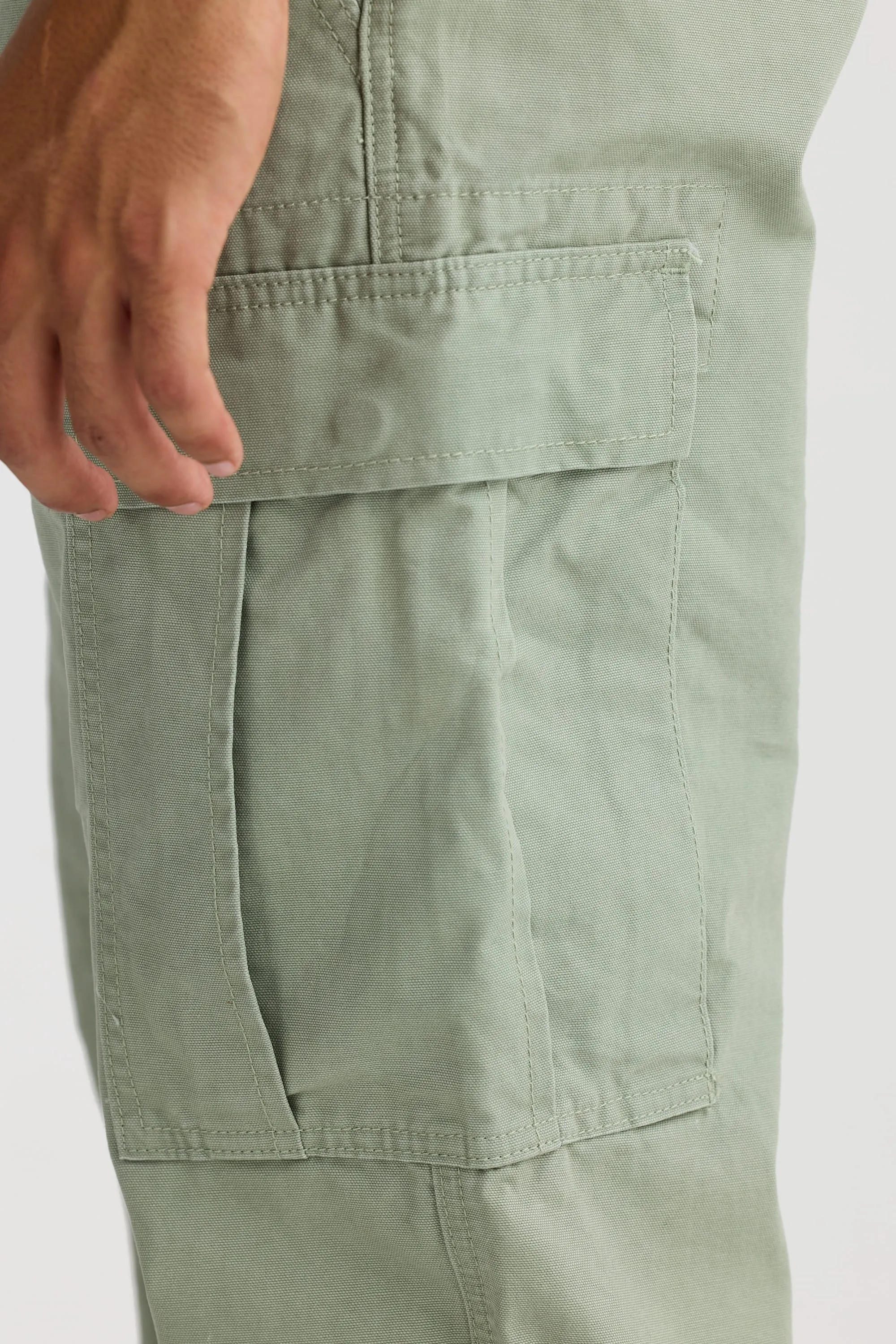 Relaxed Cargo Pants Olive