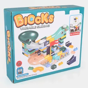 Sliding Building Blocks Track Set 88PCs