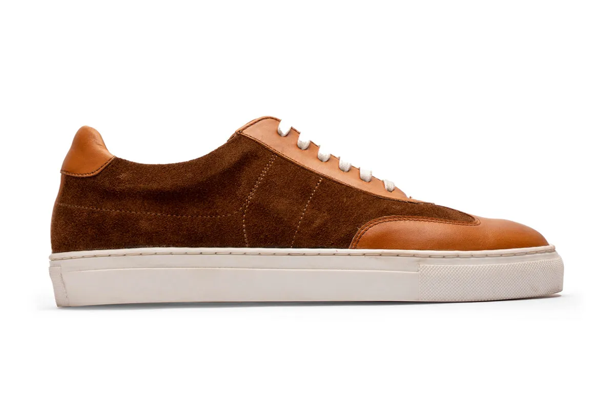 Suede & Smooth Leather combo Oxford Sneaker/T