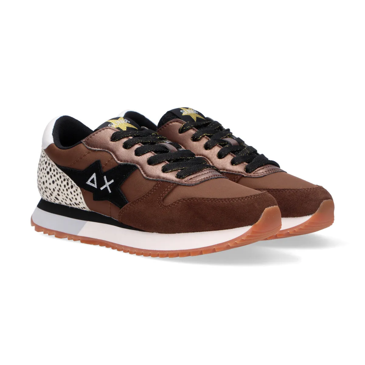 SUN68 sneaker Stargirl  Animal marrone