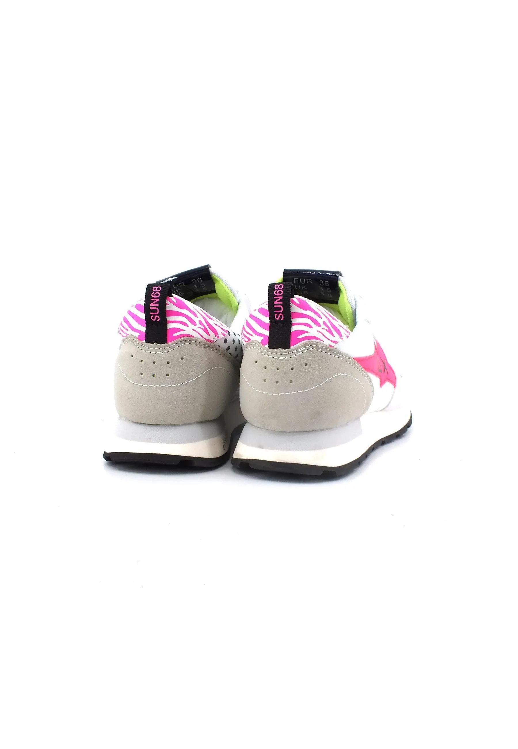 SUN68 Stargirl Sneaker Bambino Bianco Fuxia Z33413T