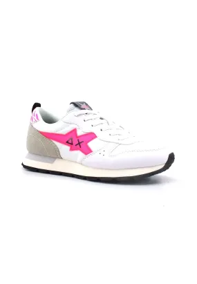 SUN68 Stargirl Sneaker Bambino Bianco Fuxia Z33413T