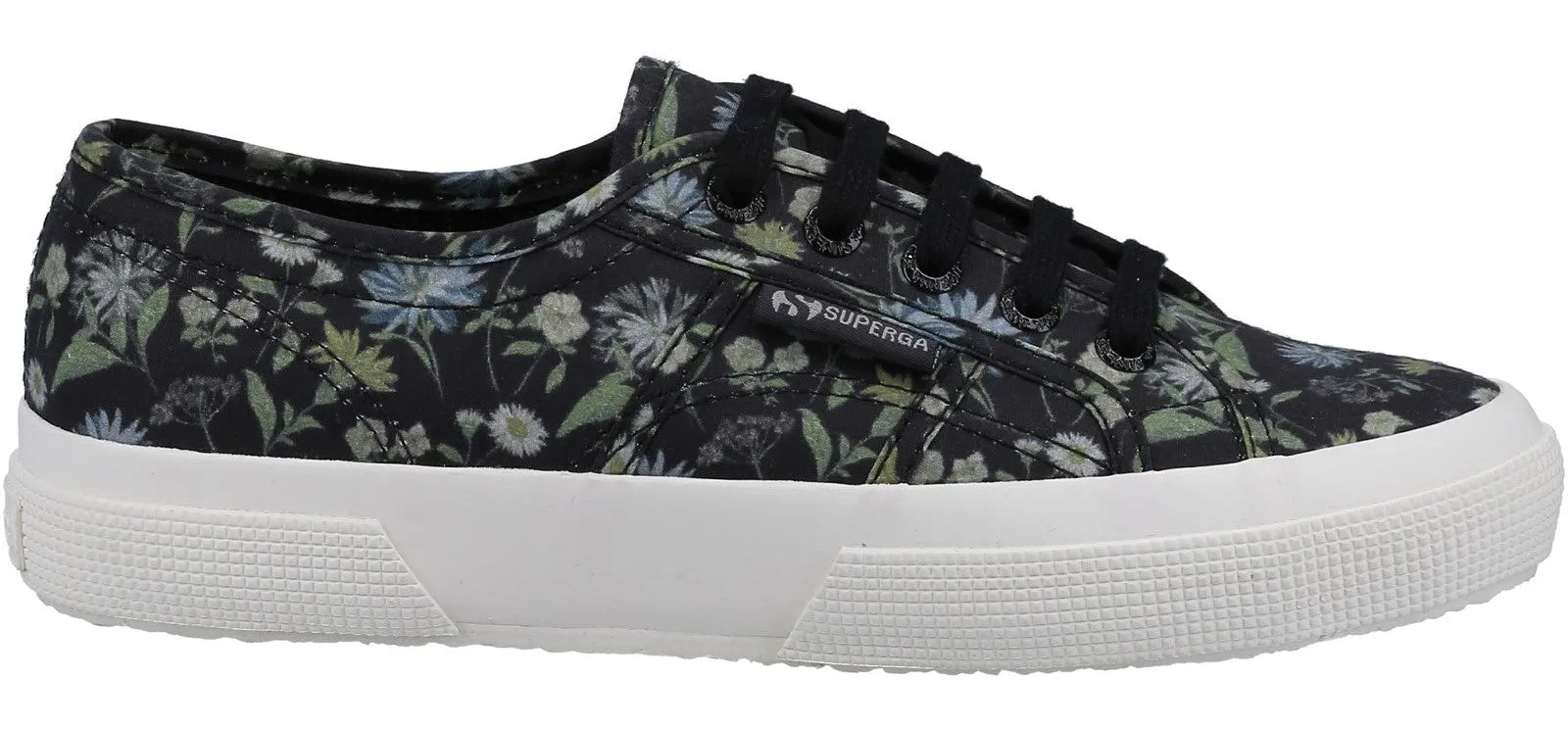 Superga 2750 Floral Print Womens Lace Up Casual Shoe