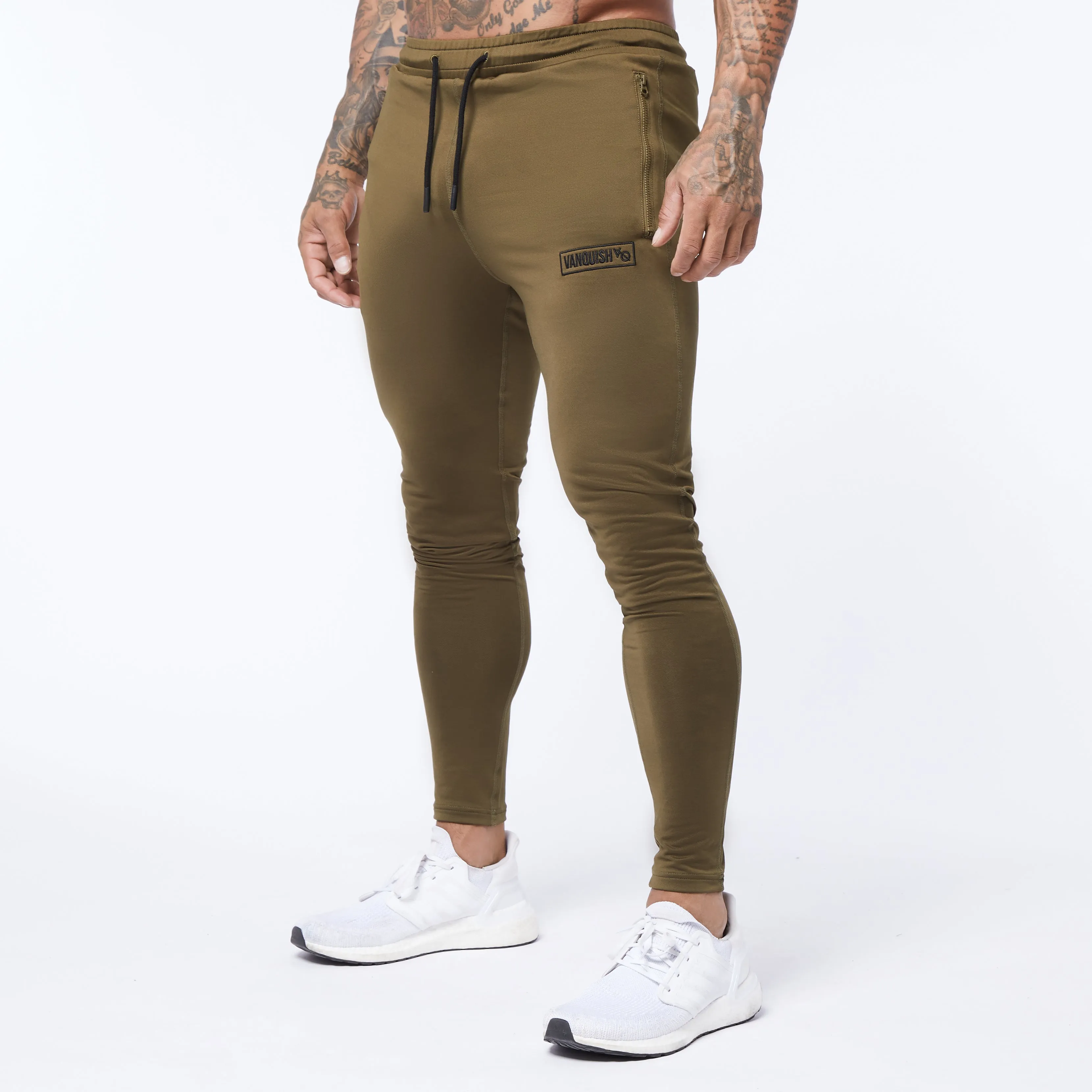 Vanquish Agility Tricot Olive Tapered Track Pants