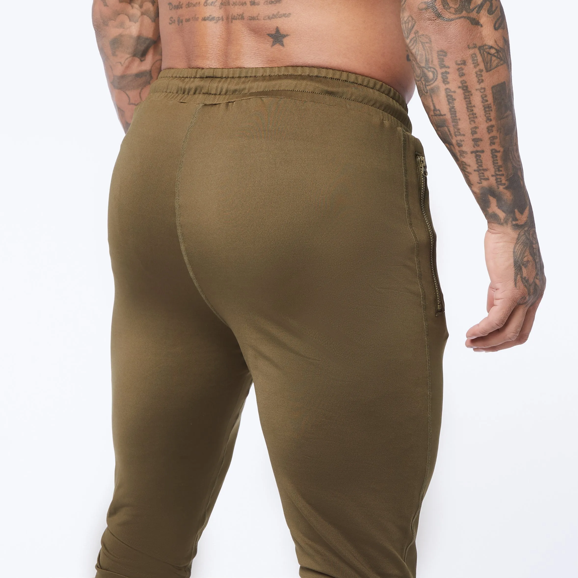 Vanquish Agility Tricot Olive Tapered Track Pants