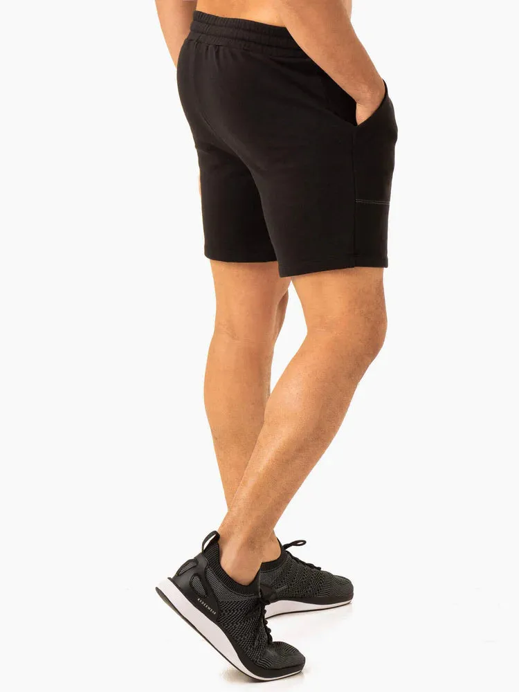 VITAL TRACK SHORT FADED BLACK