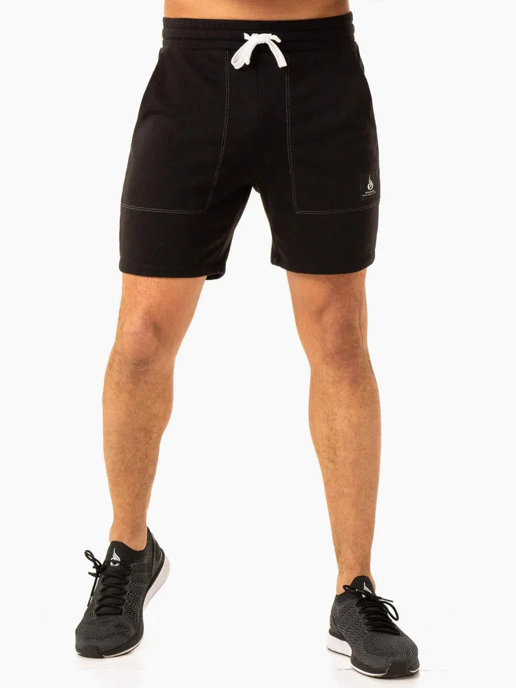 VITAL TRACK SHORT FADED BLACK