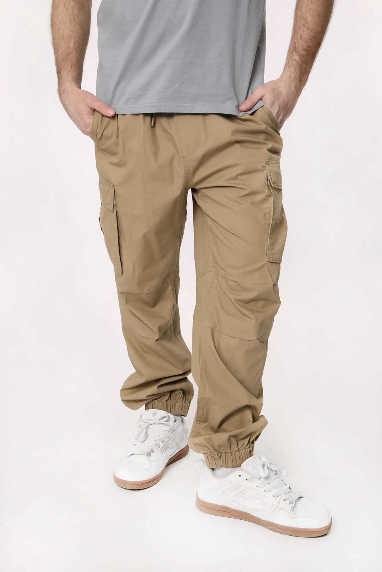 West49 Mens Poplin Cargo Jogger