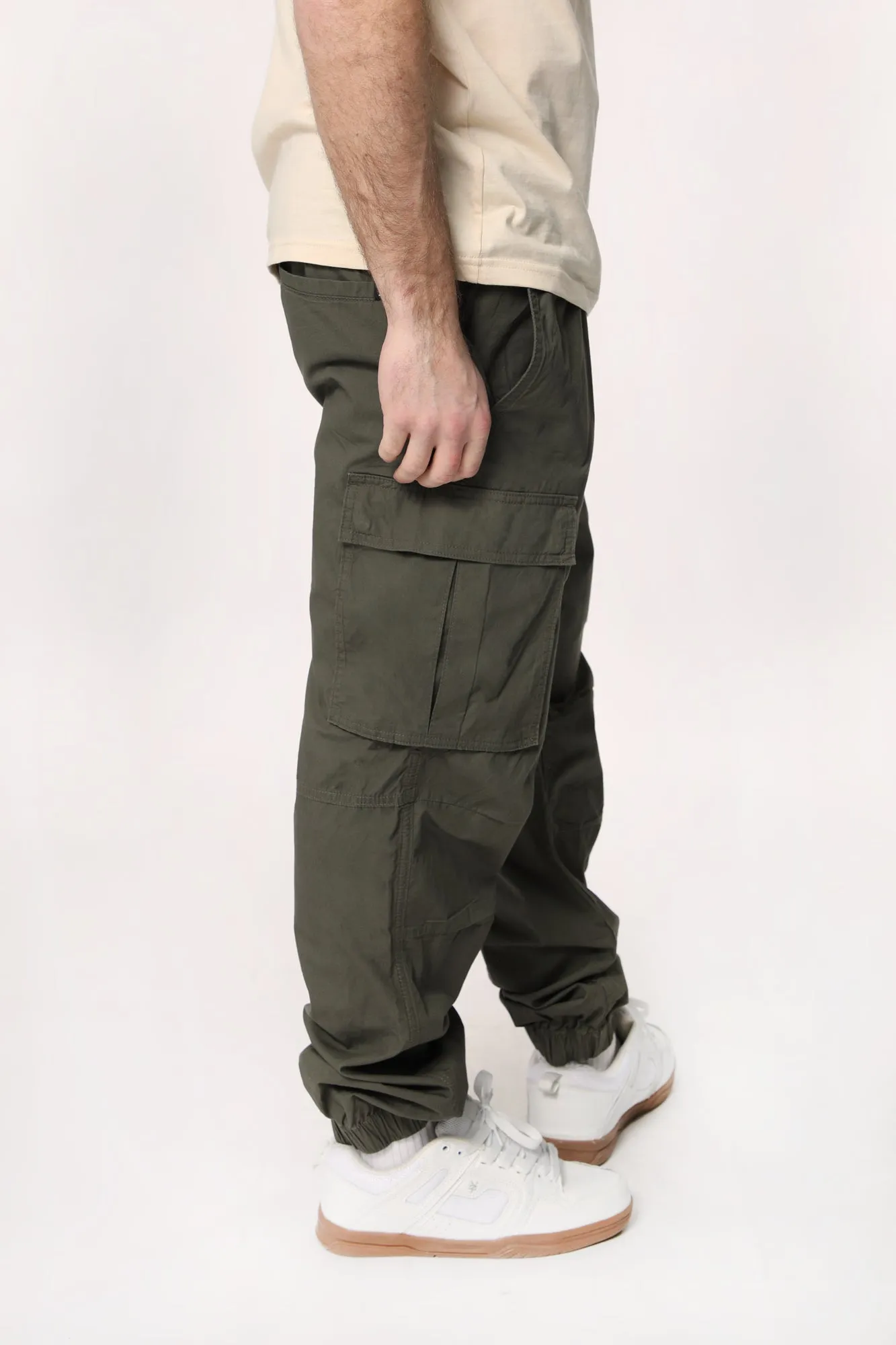 West49 Mens Poplin Cargo Jogger