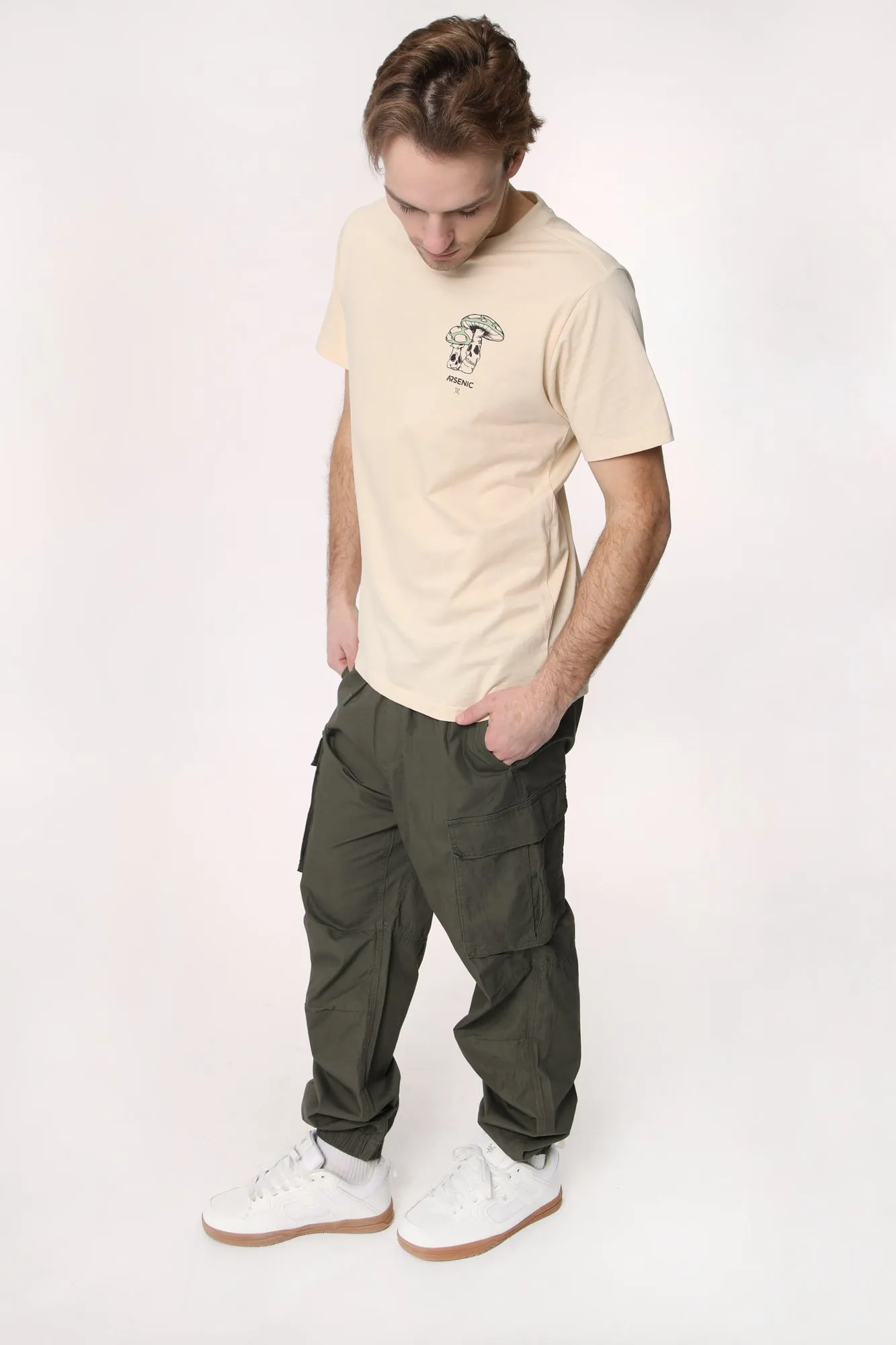 West49 Mens Poplin Cargo Jogger