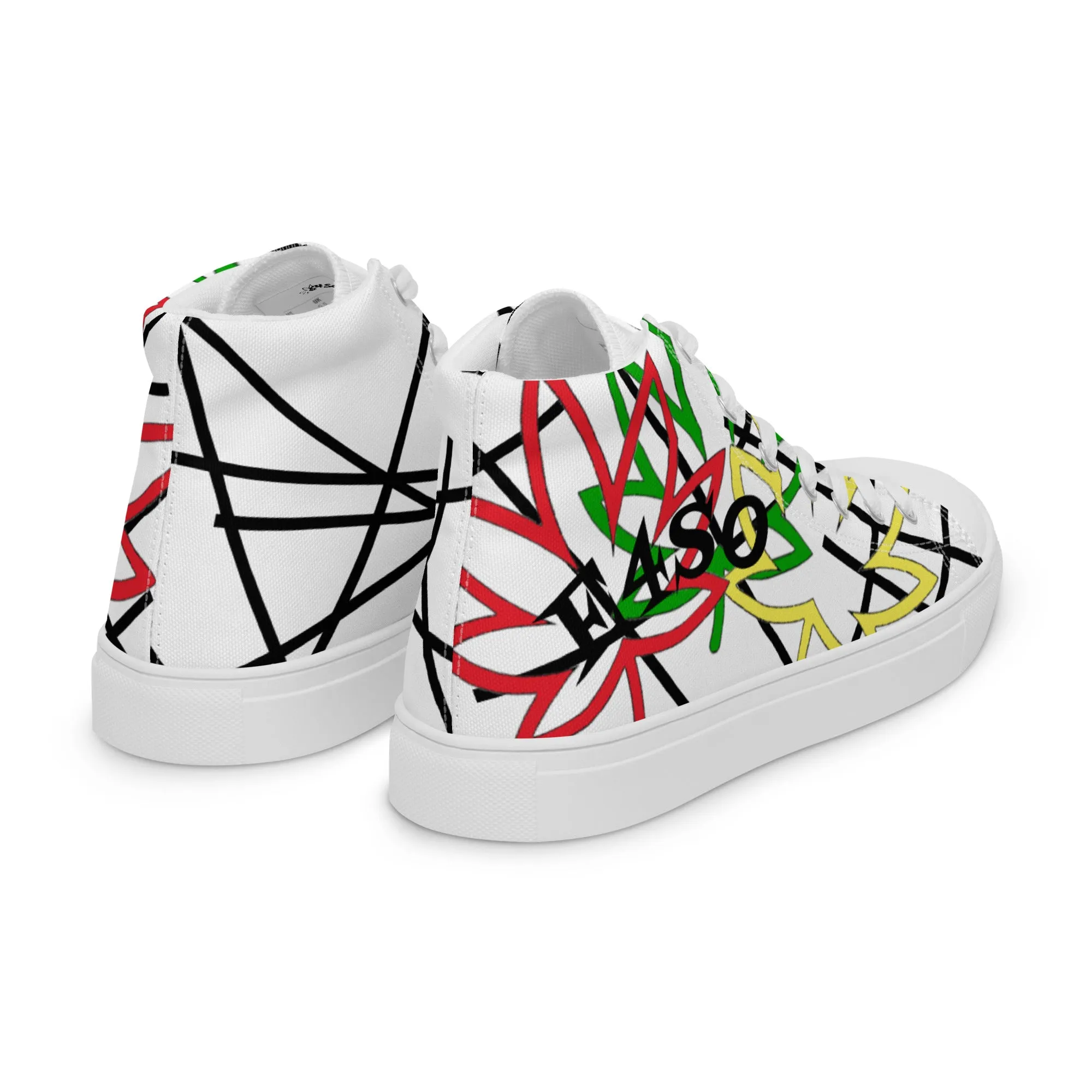 Women’s Big Leaf Cross Lines high top canvas shoes