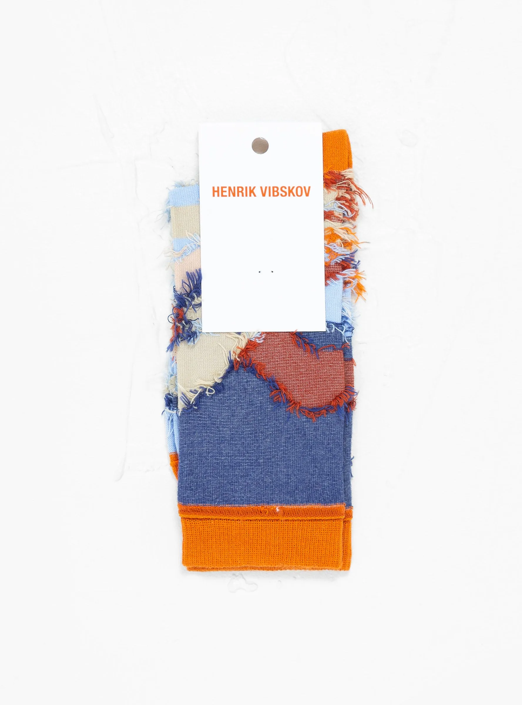 Zubird Sock - Apricot Navy Bird