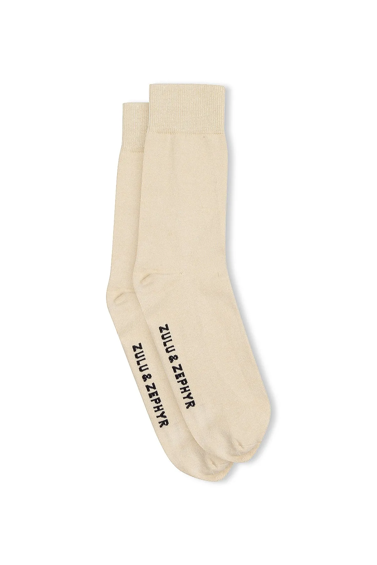 Zulu & Zephyr Logo Sock - Sand